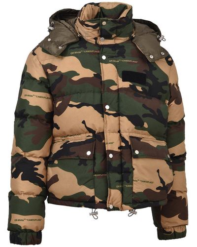 Off-White c/o Virgil Abloh Camouflage Puffer Jacket - Multicolor