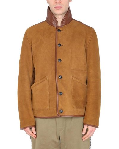 YMC Brainticket Buttoned Jacket - Brown