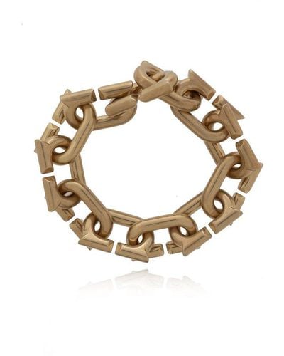 Ferragamo Bracelet With Logo - Metallic