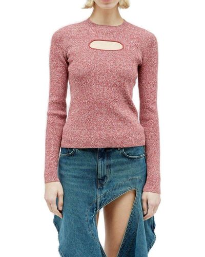 JW Anderson Front Cut Out Top - Red