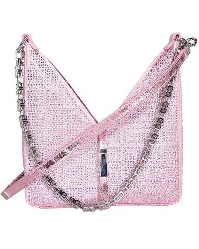 Givenchy 4g Strass Cut-out Shoulder Bag - Pink