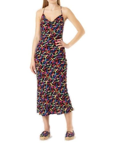 M Missoni Air Printed Midi Dress - Multicolour