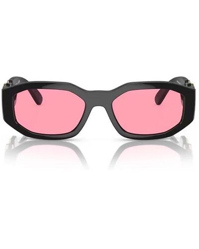 Versace Rectangular Frame Sunglasses - Pink