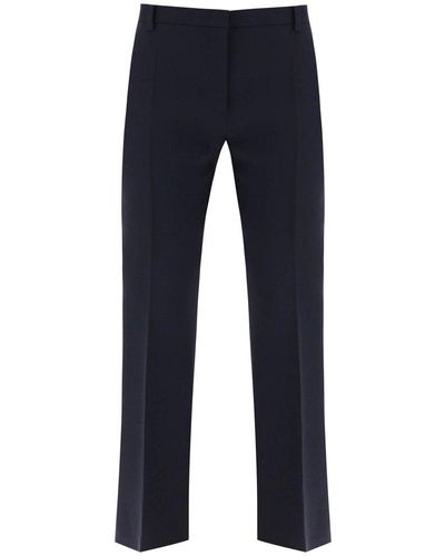 Valentino Mid-rise Tailored Pants - Blue