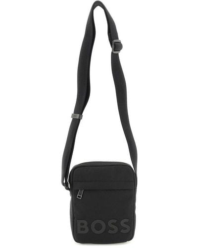 BOSS Crossbody Bag With Logo - Black