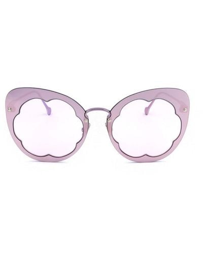 Ferragamo Cat-eye Frame Sunglasses - Black