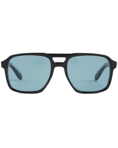 Cutler and Gross 1394 Aviator Frame Sunglasses - Blue