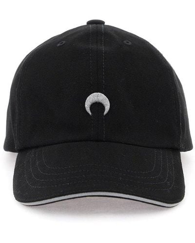 Marine Serre "Baseball Cap With Moon Logo - Black