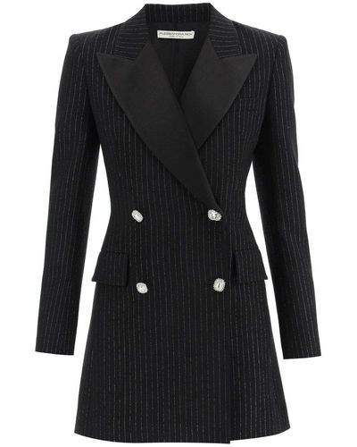 Alessandra Rich Short Blazer Dress - Black