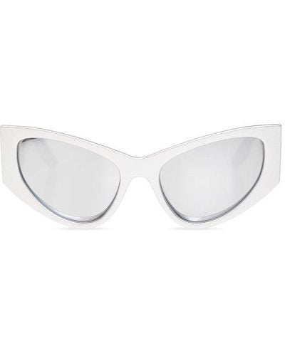 Balenciaga Cat-eye Frame Sunglasses - Metallic