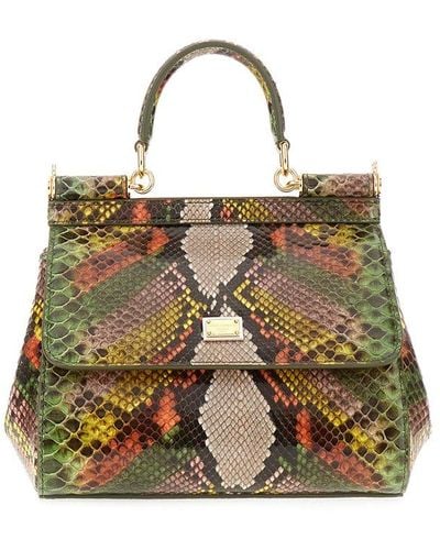 Dolce & Gabbana Medium Sicily Handbag - Metallic