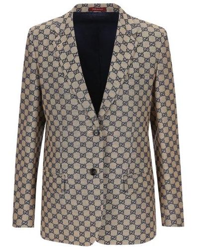 Gucci GG Patterned Jacket - Grey