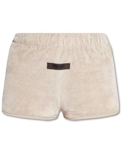 Fear Of God Velour Shorts - Natural