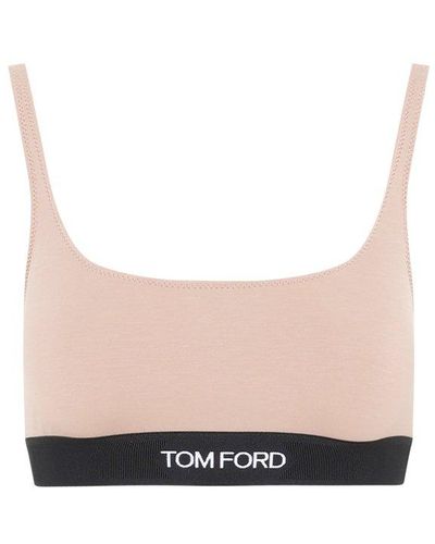 Tom Ford Logo Band Stretch Bralette - Pink