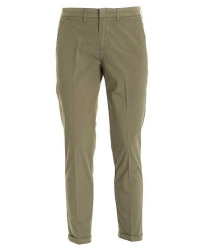 Fay Slim Fit Chino Trousers - Green