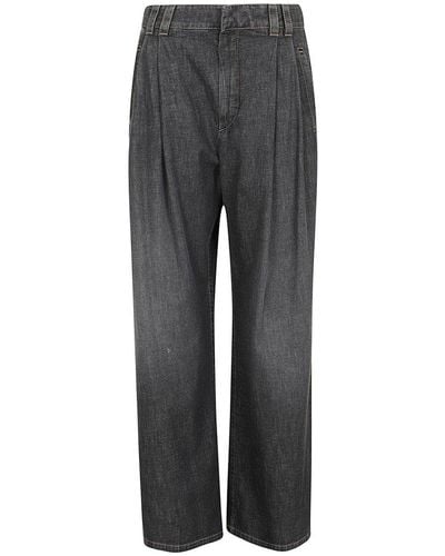 Brunello Cucinelli Straight Leg Jeans - Grey