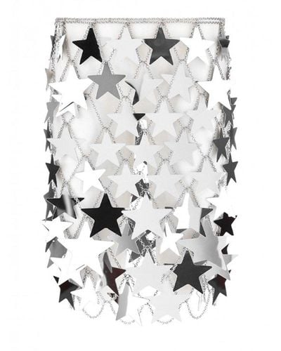Rabanne Star Embellished Chain-link Mini Skirt - Metallic