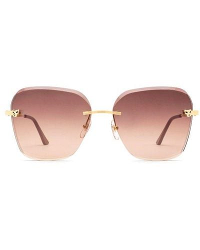 Cartier Square Fame Sunglasses - Pink