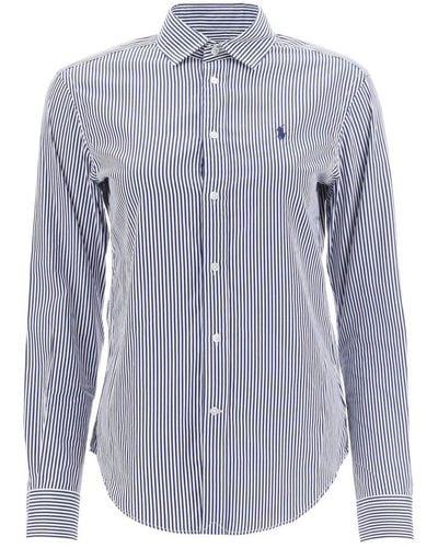 Polo Ralph Lauren Striped Cotton Regular Shirt - Blue