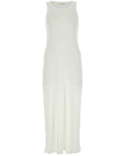 The Row Sleeveless Long Dress - White