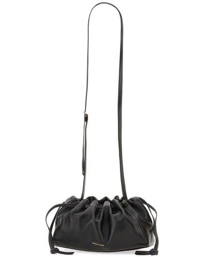 Mansur Gavriel Bloom Drawstring Mini Crossbody Bag - Black