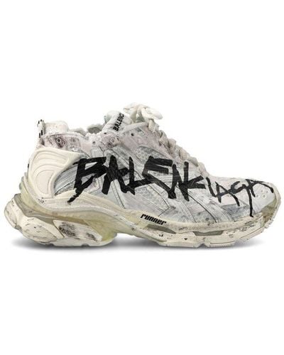 Balenciaga Runner Graffiti Sneakers - Gray