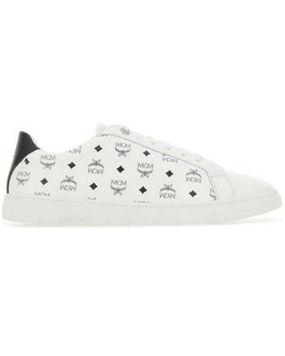 MCM Leather Trainers - White