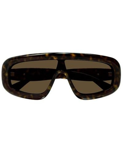 Bottega Veneta Shield Frame Sunglasses - Black