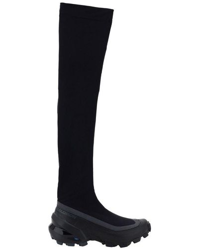 MM6 by Maison Martin Margiela X Salomon Thigh-length Round-toe Boots - Black