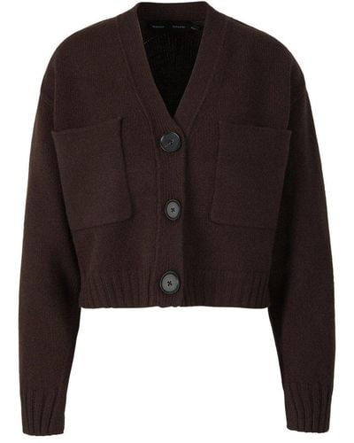 Proenza Schouler V-neck Knitted Cardigan - Brown