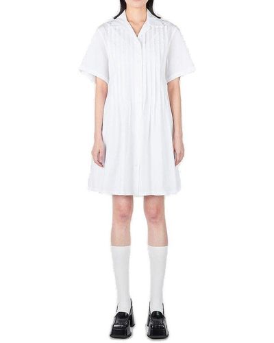 KENZO Short Sleeved Shirt Dress - White
