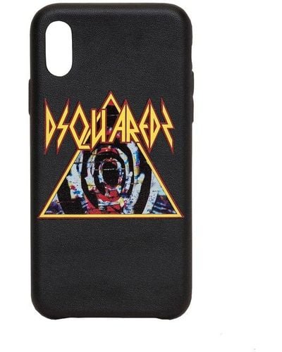 DSquared² Case Iphone X With Print - Black