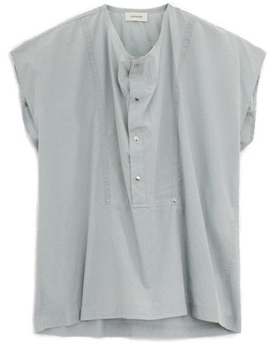 Lemaire Cap Sleeved Top - Grey