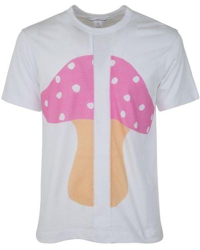 Comme des Garçons Comme Des Garçons Shirt White Brett Westfall Edition Mushroom T-shirt