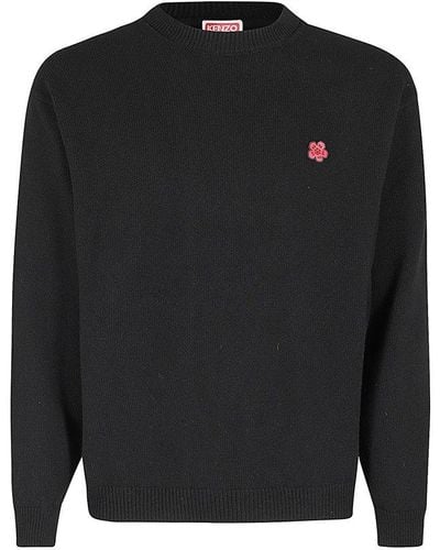 KENZO Boke Flower Knitted Jumper - Black