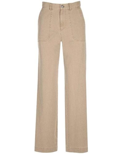 A.P.C. Straight Leg Trousers - Natural