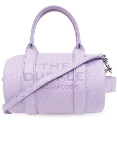 Marc Jacobs Logo Printed Mini Duffle Bag - Purple