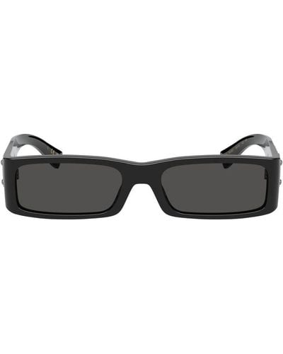 Dolce & Gabbana Rectangular Frame Sunglasses - Black