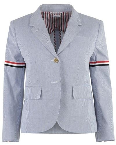 Thom Browne Single-breasted Two-button Blazer - Blue