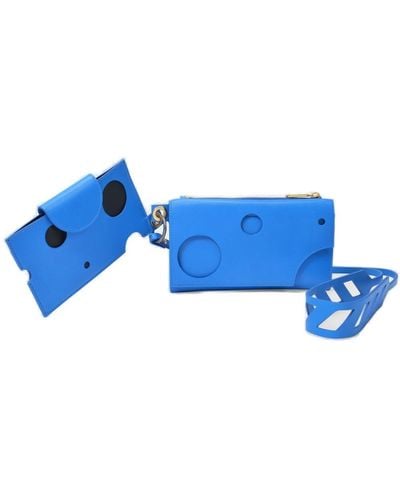 Off-White c/o Virgil Abloh Cut-out Zip-up Iphone Case - Blue