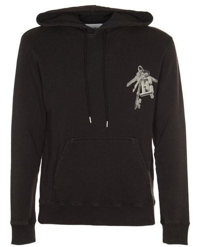 Etudes Studio Klein Lovelock Drawstring Hoodie - Black