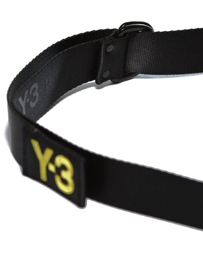 Y-3 Slogan Printed Belt - Black