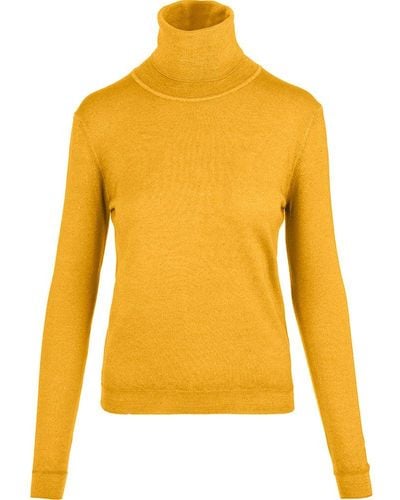 Aspesi Roll-neck Knitted Sweater - Yellow