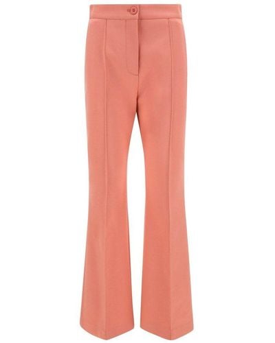 See By Chloé High-waisted Flared Pants - Pink