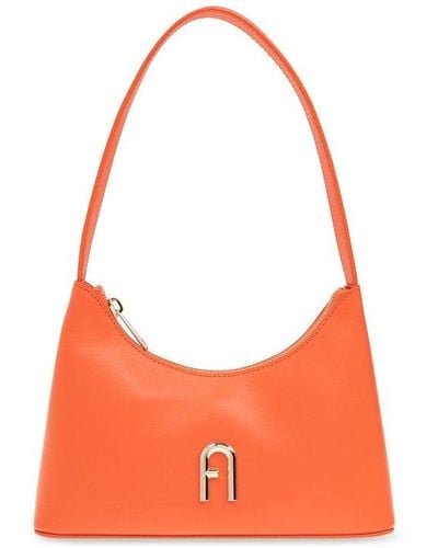 Furla 'diamante Mini' Shoulder Bag, - Orange