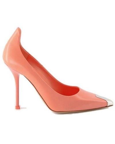 Alexander McQueen Metal Toe-cap Court Shoes - Pink