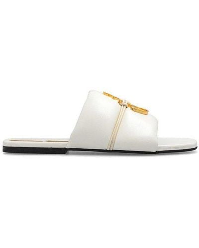 JW Anderson Jw Anchor Plaque Slip-on Sandals - White