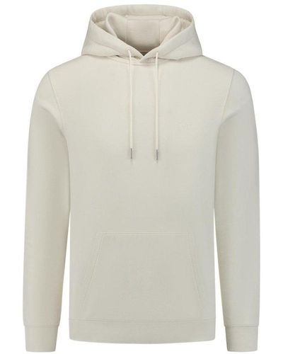 Woolrich Logo Embroidered Drawstring Hoodie - White