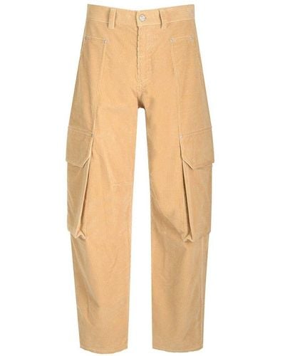 Palm Angels Carrot Cargo Trouser - Natural