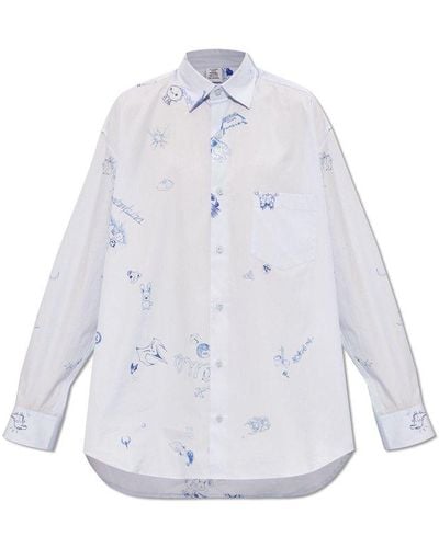 Vetements Oversize Shirt, - White